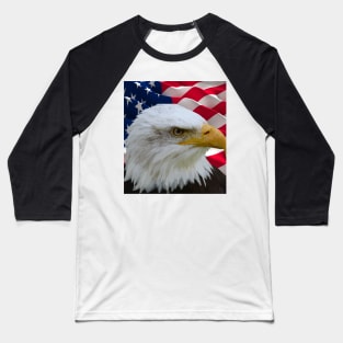 Bald Eagle (Patriotic) Baseball T-Shirt